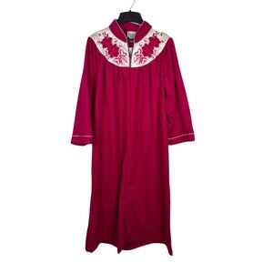 VTG Ames Beverly West Pink Magenta Full Legnth Long Sleeve Housecoat NWT